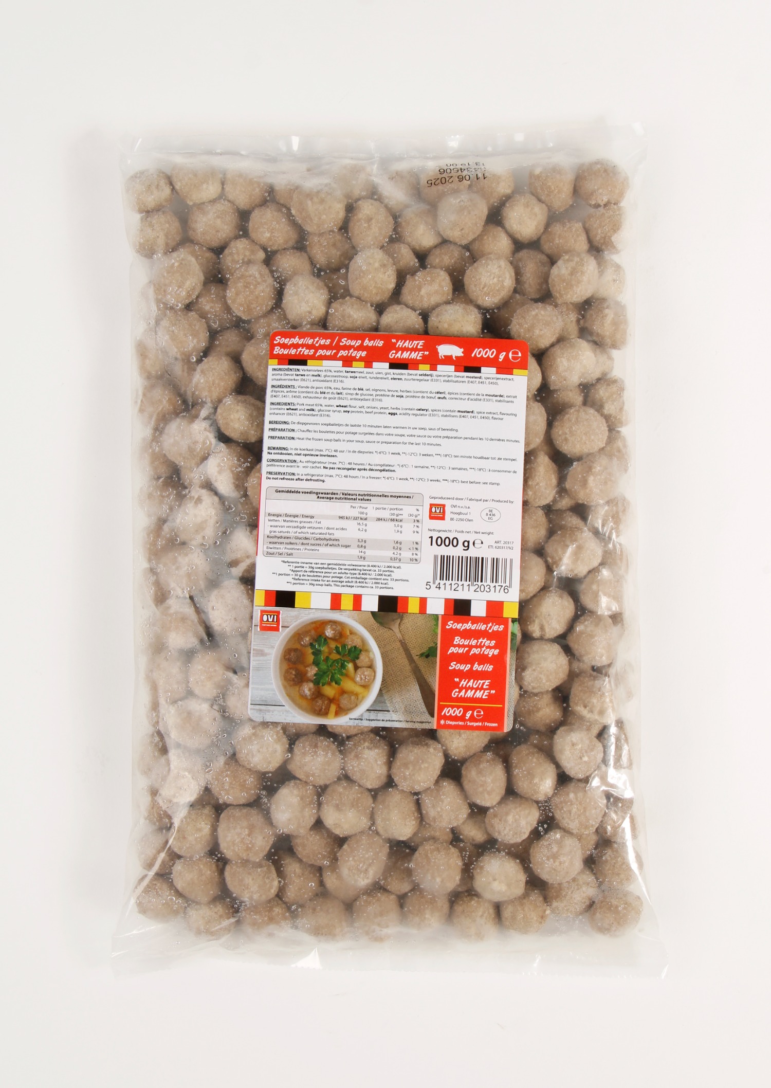 Soup balls pork 1kg OVI